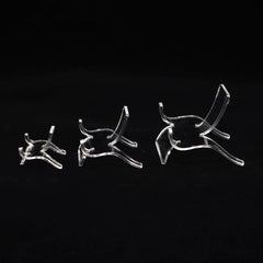 Acrylic Crystal Heart Display Stands For Specimens & Minerals