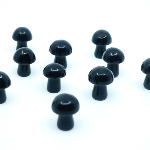 Obsidian Mini Mushrooms