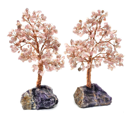 Rose Quartz Crystal Tree | Calmness & Support